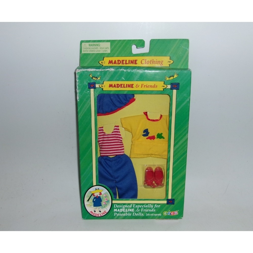 Madeline & Friends Arts N Crafts Doll Outfit Eden 2000 – New – Box Wear
